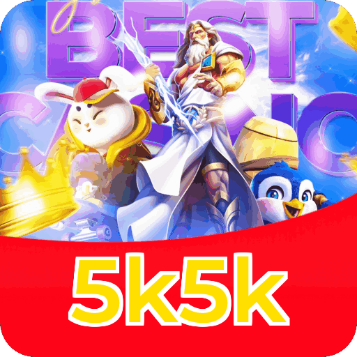 Bônus exclusivo de R$99 + 50 giros grátis para download do APK 5k5k